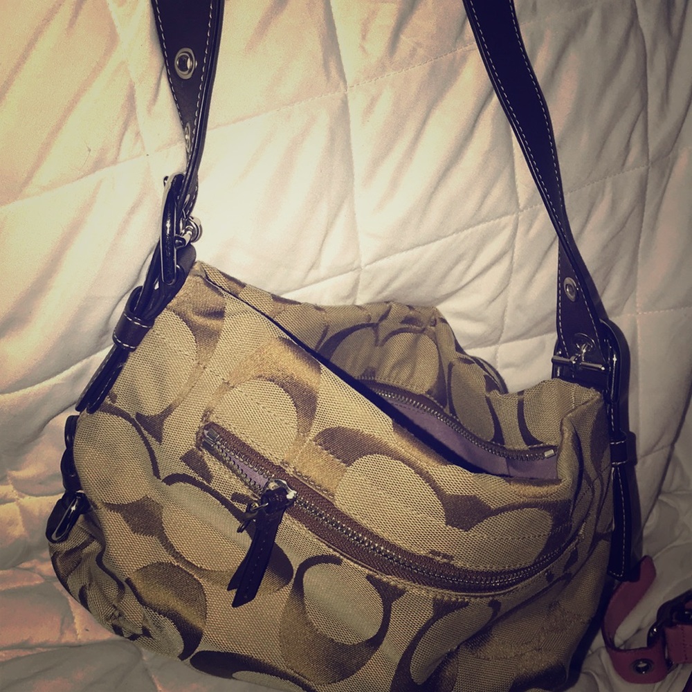 Coach signature Carly cross body bag